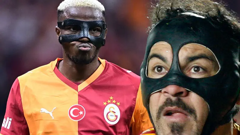 Victor Osimhen için esprili cevap. "Maskeler şu anda çok şık, beni görsen korkardın ve Drakula sanardın"