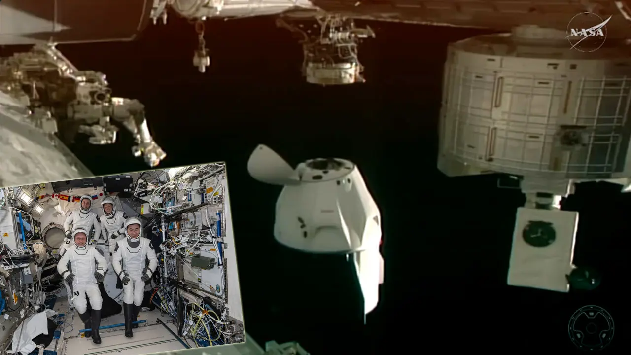 Uzaydan sağlık sorunu tahliyesi tamamlandı. 4 astronot Dünya’ya döndü
