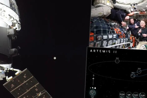 Ay yolculuğundan canlı yayın