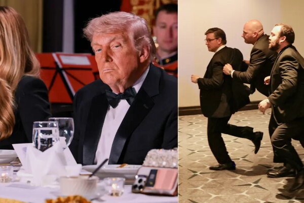 Yemekte silah sesi duyuldu. Trump’ı salondan Gizli Servis çıkardı