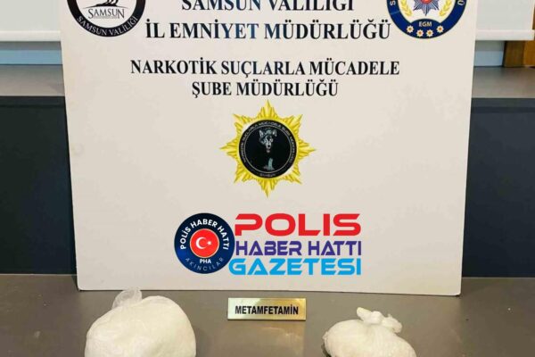Samsun’da 1 Kilo 264 Gram Metamfetamin Ele Geçirildi