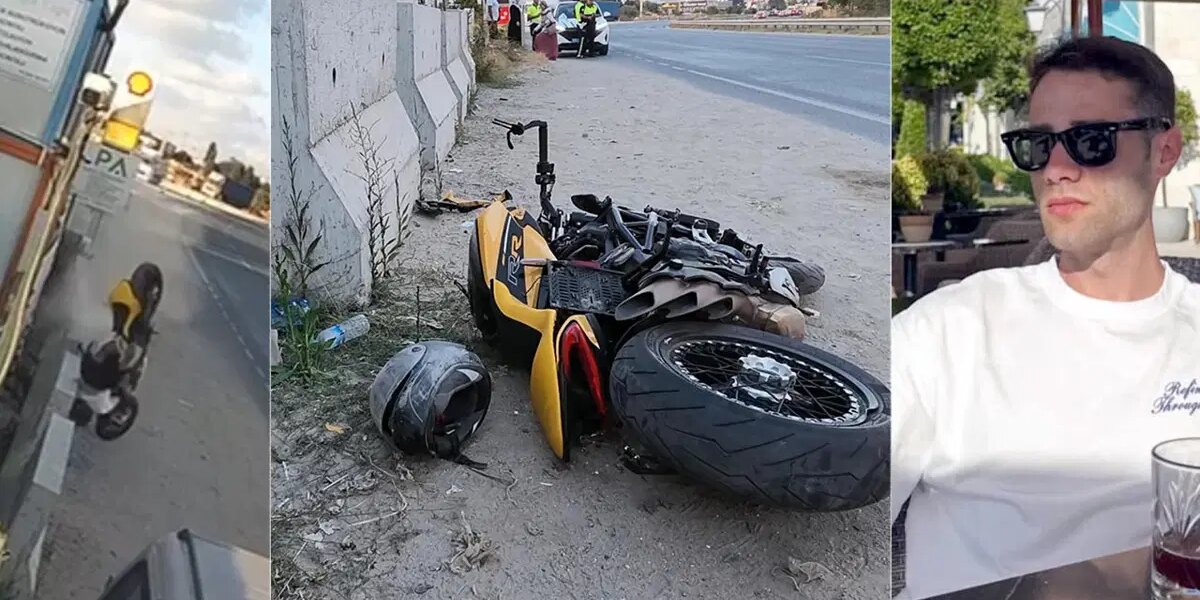 Yeni aldığı motosikletle ilk gezisi sonu oldu