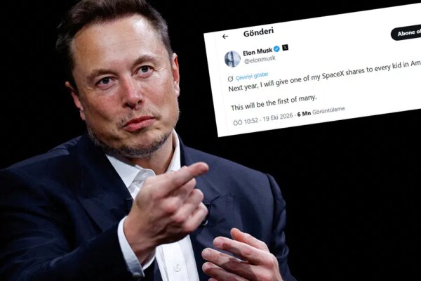 Elon Musk, ABD’deki 72 milyon çocuğun her birine birer SpaceX hissesi verecek